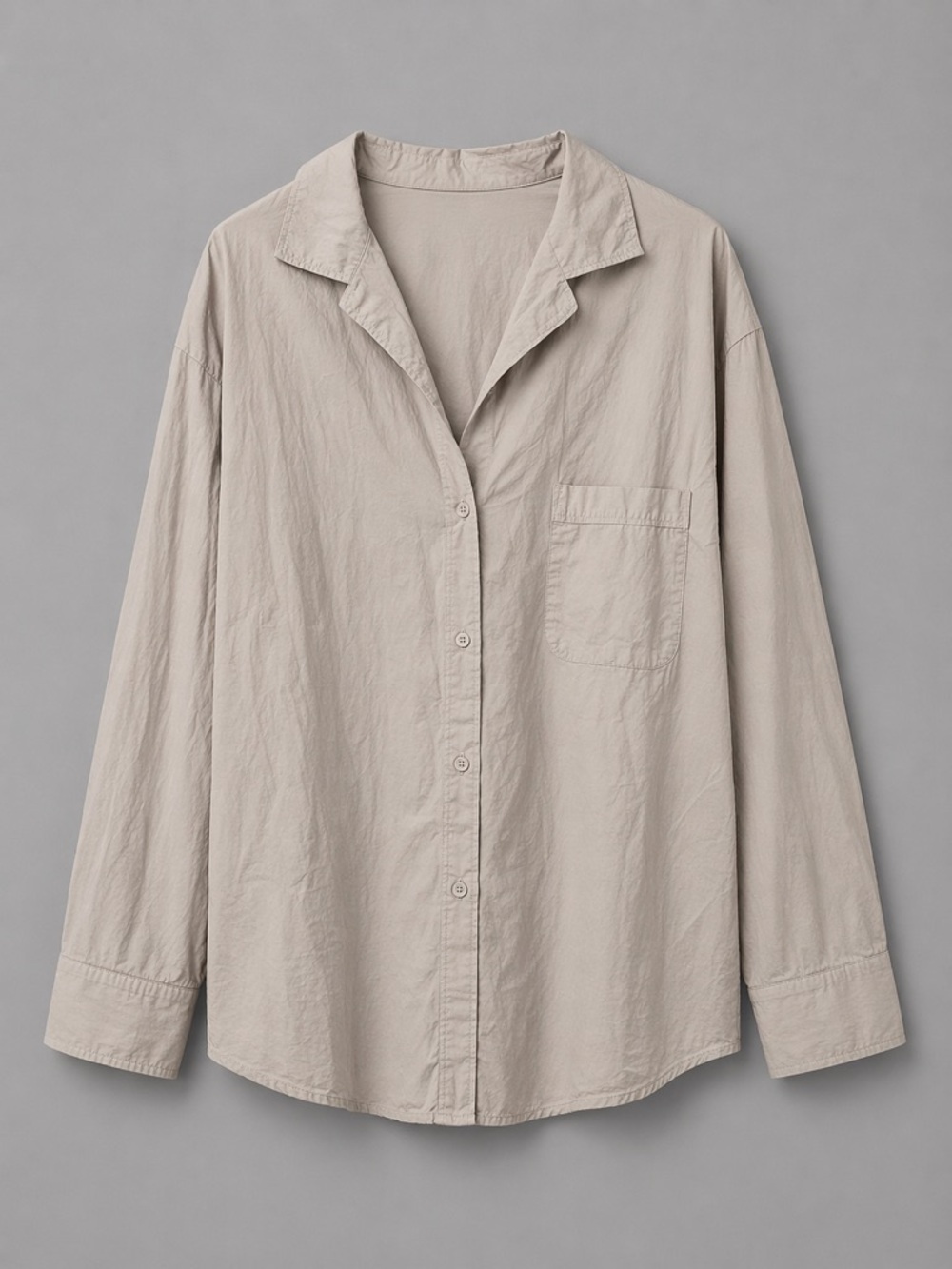 Skims Poplin unisex sleep button up sleep top